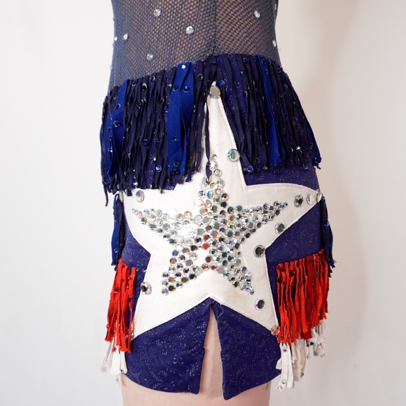 ALLAN ALBERT 4th July American Memorial Mini Dress - Picture 8 of 8